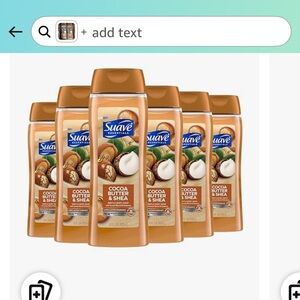 Cocoa Butter & Shea Moisturizing Body Wash 6pk